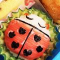 ゆるмαмα's cooksnap of when they made 簡単春の遠足キャラ弁☆てんとう虫とお友達.