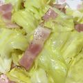 amileamila's cooksnap of when they made キャベツとベーコンの野菜炒め.