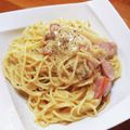 くるみのとんとん's cooksnap of when they made 豆乳鍋の残りでカルボナーラ♪.
