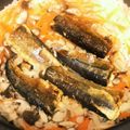 kazuuuamtg's cooksnap of when they made 生姜たっぷり♪秋刀魚の土鍋炊き込みご飯.