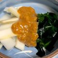 葉っぱのドイリー's cooksnap of when they made 東京うどの酢味噌がけ（手作り酢味噌）.