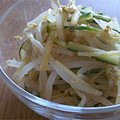 ラタママ's cooksnap of when they made 簡単！もやしと胡瓜のさっぱり胡麻和え.