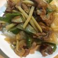 クックYL30H2☆'s cooksnap of when they made ルースー飯【青椒肉絲の餡かけご飯】.