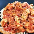 まちゃまっきー's cooksnap of when they made 鶏ももと玉ねぎのトマトパスタ.