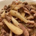 ジョンタ☆'s cooksnap of when they made おつまみに最高♪豚肉と塩らっきょう炒め.