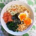クック021E2T☆'s cooksnap of when they made 明太子と温泉卵の釜揚げうどん.