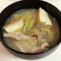クックMMCG75☆'s cooksnap of when they made 豚バラ白菜のお味噌汁♥.