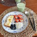 ちゃぴ♥'s cooksnap of when they made 黒ゴマきなこ豆乳バナナジュース in青汁.