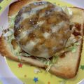 焼きたらこさん's cooksnap of when they made 絶品‼コロッケ食パン.