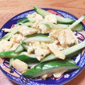 Noa1112's cooksnap of when they made 簡単うま塩♡きゅうりと卵の中華炒め.