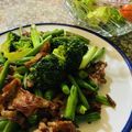 Ridergeek's cooksnap of when they made 牛肉といんげんのオイスターソース炒め.