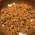 ユミちゃん3's cooksnap of when they made みんな大好き♪簡単!甘辛ナポリタンそぼろ.