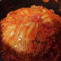 cibirei's cooksnap of when they made チーズトマトでキャベツとひき肉の重ね煮＊.