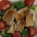 ma___111's cooksnap of when they made 鶏モモ肉のパリパリサラダ.