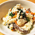 とものりのもと's cooksnap of when they made 味付け簡単♪ラー油が◎ほうれん草の白和え.