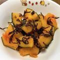 Ｍatu☆Music's cooksnap of when they made かぼちゃと塩昆布の甘い炒めもの.