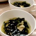 ♡てるてる♡'s cooksnap of when they made ＊鶏皮入り＊わかめスープ＊.