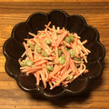 ♡yummy♡'s cooksnap of when they made 人参とハムと枝豆のサラダ（残り物処理）.