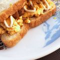たろべちゃん's cooksnap of when they made レンジで！ふわふわたまごサンド★.