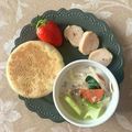 あ　か　ね's cooksnap of when they made 白菜とハムのミルクスープ.