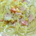 じゃりてん's cooksnap of when they made ハウス食品風スープスパゲティ.