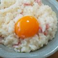あいくるちゃん's cooksnap of when they made 簡単10分！超濃厚カルボナーラリゾット.