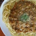 チャーたんのママ's cooksnap of when they made キーマカレーリメイクスパゲティ.