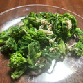 papikun's cooksnap of when they made 菜の花とささみの辛子マヨネーズ和え。.