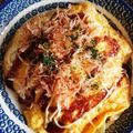 けいたん☆ママ's cooksnap of when they made みんな大好き☆お好み焼き炒飯オムライス風.