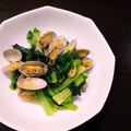 こうゆちゃん's cooksnap of when they made 《簡単》あさりと小松菜の酒蒸し.
