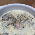 merciです's cooksnap of when they made 寒い日に♡鶏肉とキャベツのクリーム煮.