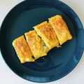 ねもしま's cooksnap of when they made ニラとチーズ入りの卵焼き.