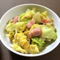 クック4X20K7☆'s cooksnap of when they made 春キャベツとベーコンとたまごの炒めもの♡.