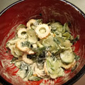 CBRsaiko's cooksnap of when they made 刺身醤油とマヨネーズ簡単時短ちくわサラダ.