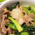 いくちゃんのキッチン's cooksnap of when they made すぐ出来て、大好評！小松菜と豚肉の炒め物.