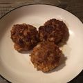 warabbeee's cooksnap of when they made ＊鶏ひき・豚ひき　ふっくらお豆腐バーグ＊.