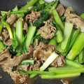 だぁしま's cooksnap of when they made 小松菜と牛肉のオイスターソース炒め.
