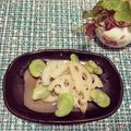 Laufen's cooksnap of when they made 蓮根とそら豆のバター炒め☆柚子ポン掛け.