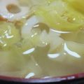 あゆたっくん's cooksnap of when they made 簡単！キャベツとちくわのお味噌汁.