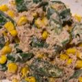 kohamajima's cooksnap of when they made お弁当にも！おくらのツナマヨコーン.