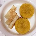 はるぽん0406's cooksnap of when they made 離乳食後期。3分で完成ヨーグルト蒸しパン.