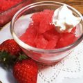 horseland's cooksnap of when they made いちごのグラニータ（シチリア風かき氷）.