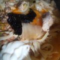 448's cooksnap of when they made 簡単☆温玉&韓国のり乗せ納豆キムチパスタ.