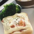 nashio1125's cooksnap of when they made ＊チーズエッグマヨトースト＊。.