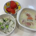 ゆいまーるん's cooksnap of when they made 子供がだいすき！！絶品枝豆ご飯.