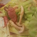 りかあや's cooksnap of when they made ウインナーとキャベツの炒め物.