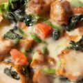 ゅーﾁｬﾝ's cooksnap of when they made 豆乳でつくるチキンの中華風クリーム煮.