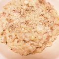 赤音時's cooksnap of when they made 簡単★ ベーコンのチーズリゾット.
