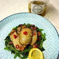 yummysunny's cooksnap of when they made 牡蠣のオイル漬けとほうれん草のソテー.