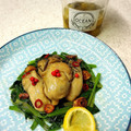 yummysunny's cooksnap of when they made 牡蠣のオイル漬けとほうれん草のソテー.